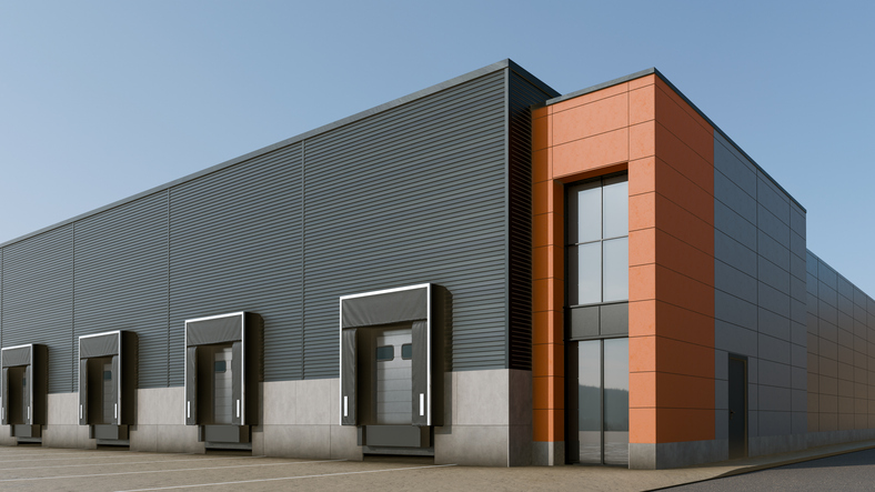Modern distribution warehouse of the kind held in industrial and logistics DSTs